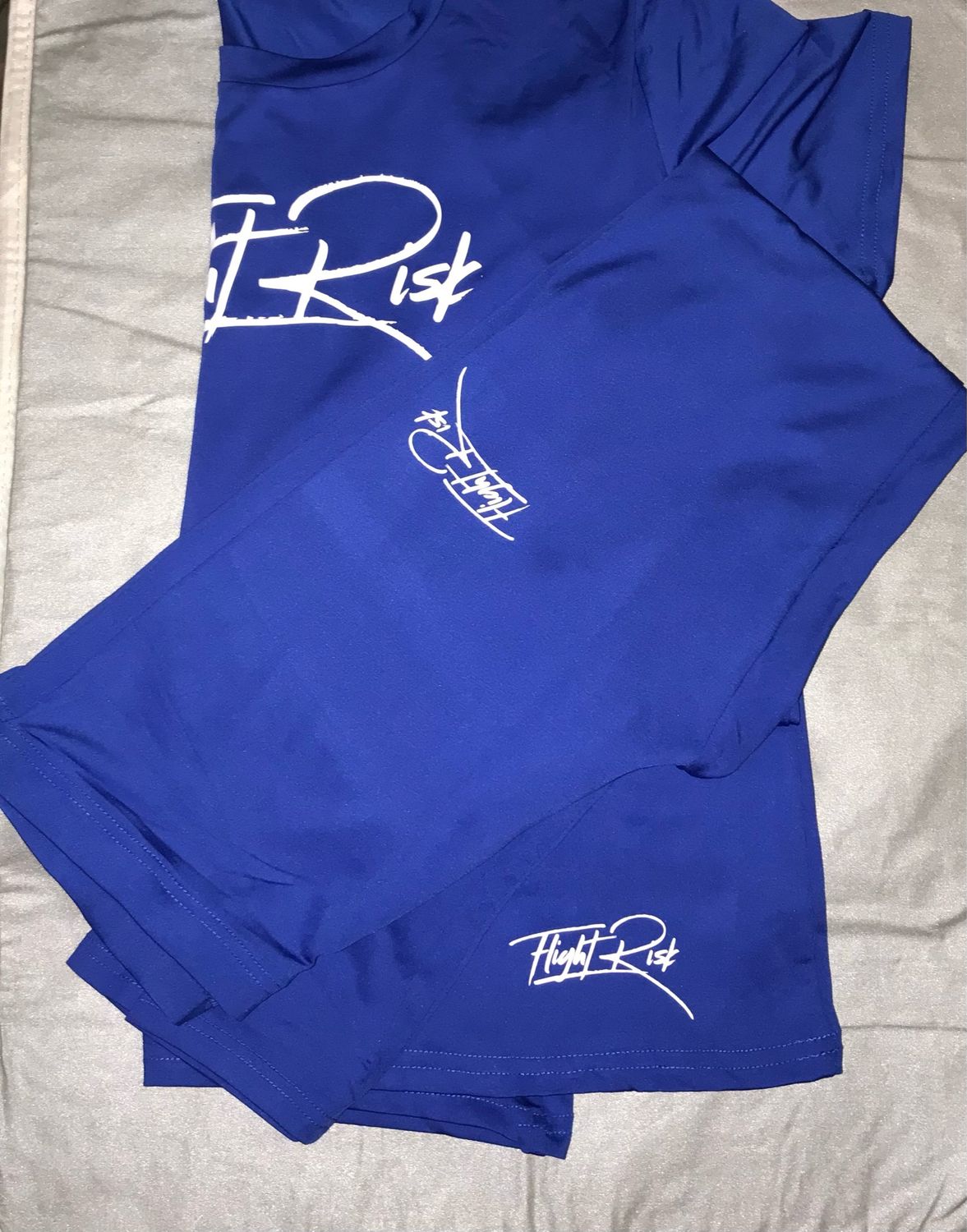 Blue/White FLIGHTRISK Signature Tight Short Set