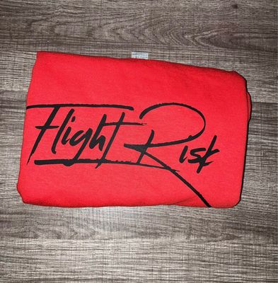 FlightRisk Street Wear Signature Tshirt Red/blk