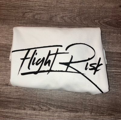 FlightRisk Street Wear Signature Tshirt White/Blk