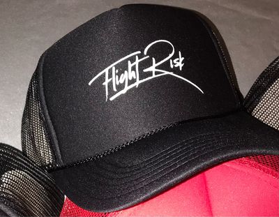 Black /White FlightRisk Singnature Trucker Cap