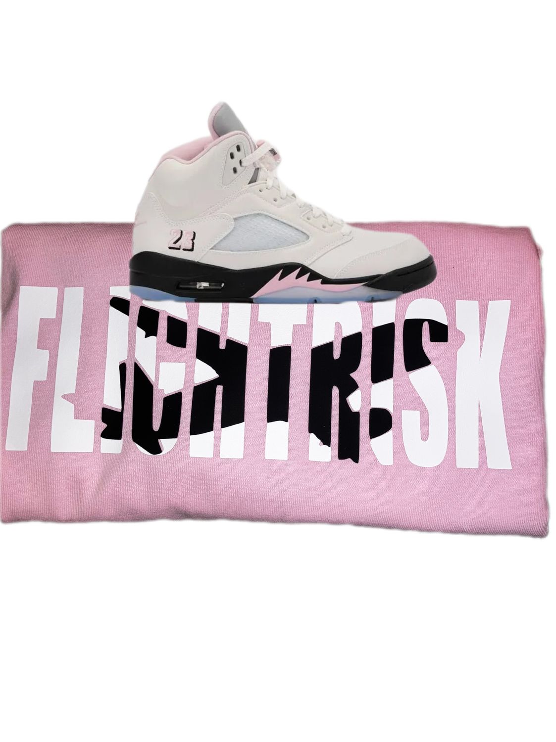 FlightRisk Street Wear Light Pink/White &amp; Black Air Plane T