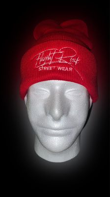 FlightRisk Skullcap Red/ White Stitched Logo