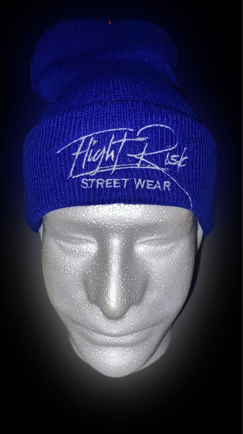FlightRisk Skullcap Blue/ White Stitched Logo