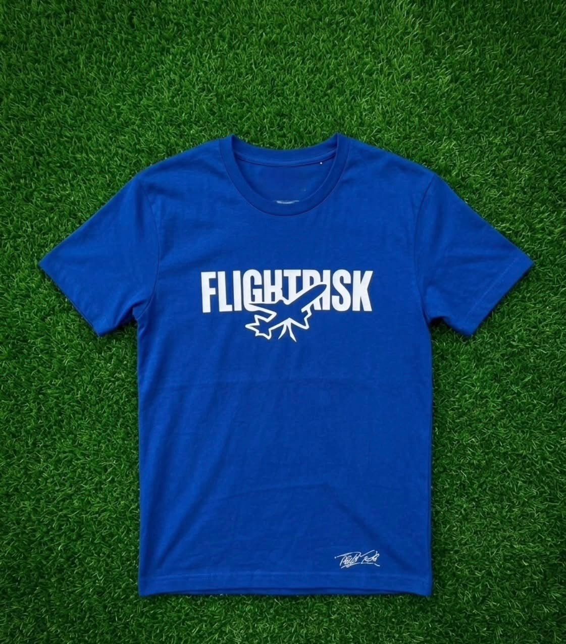 FlightRisk Aviator Graphic T-shirt Royal Blue /White