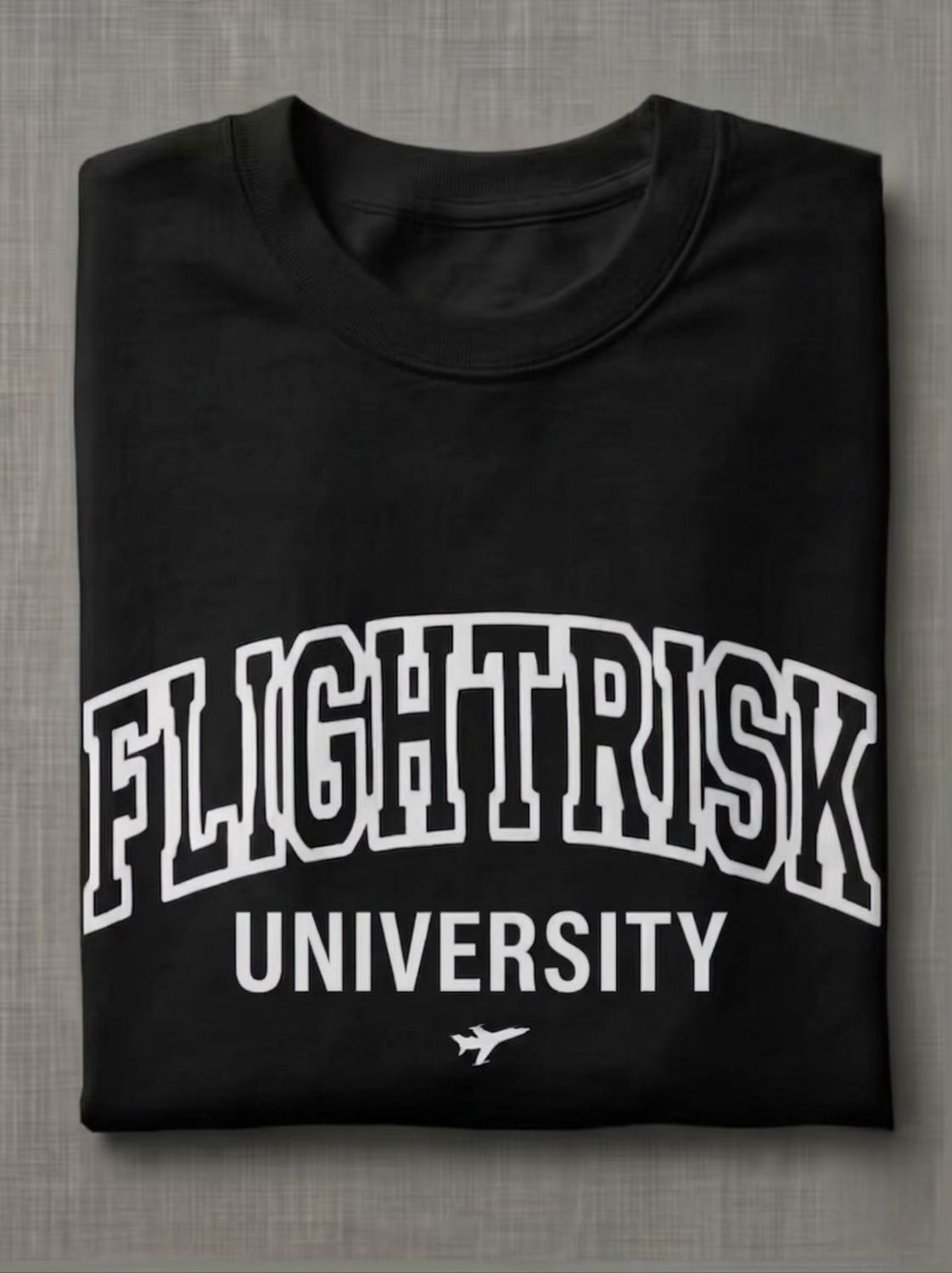FlightRisk University Black &amp; white Original Tshirt