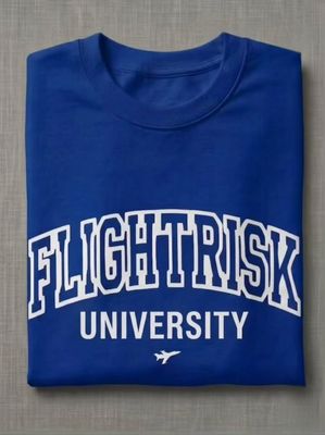 Royal Blue Classic FlightRisk University Tshirt