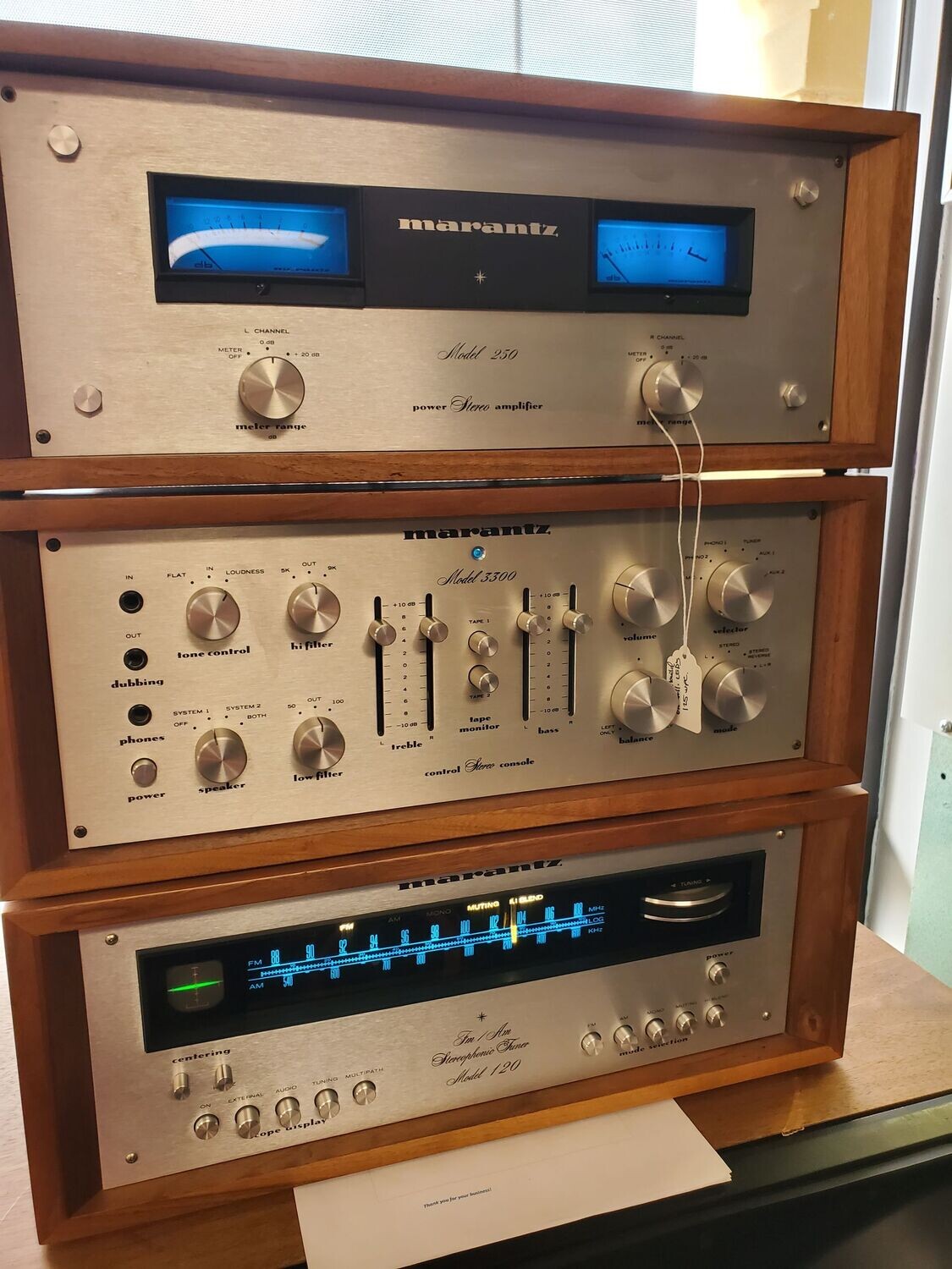 Marantz 120, 250, and 3300 Stack