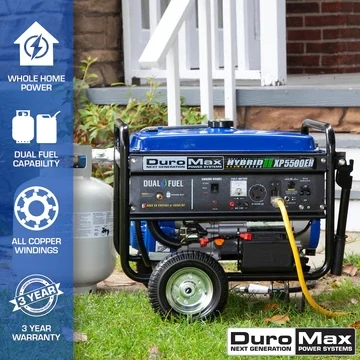 5,500 Watt Dual Fuel Portable Generator