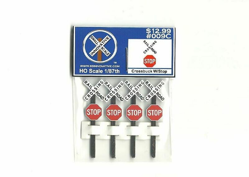 Crossbuck W/Stop (4 Pack)
