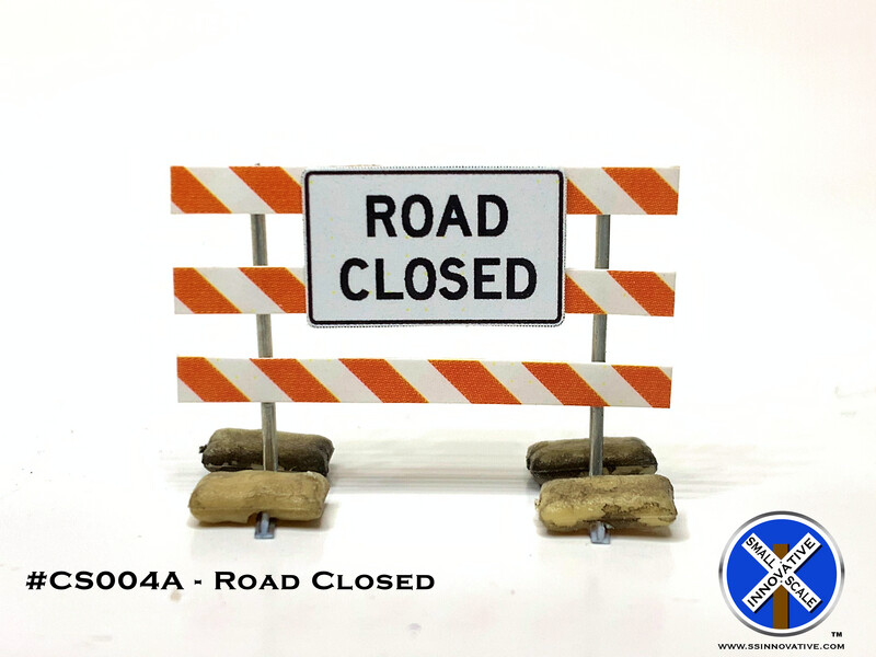 Type III Barricade With Sand Bags / Sign - 8ft
