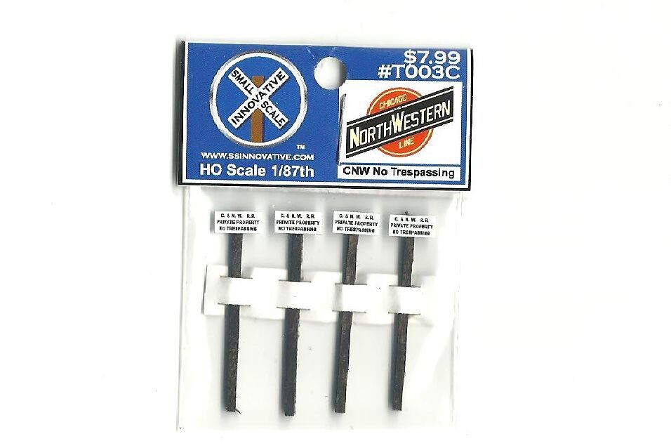 CNW No Trespassing (4 Pack), Please Select Type Of Pole: #T003C - Stained Wood Poles