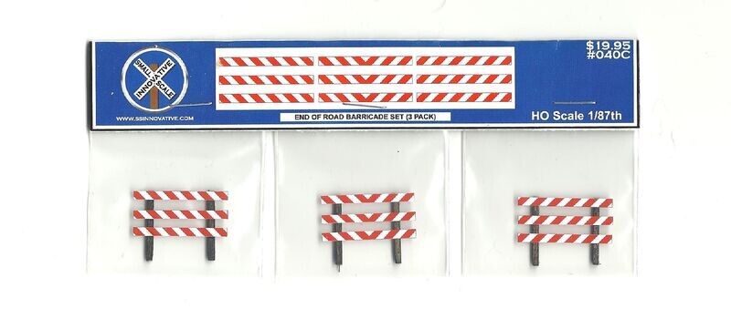 End of Road Barricade Set (3 Pack)