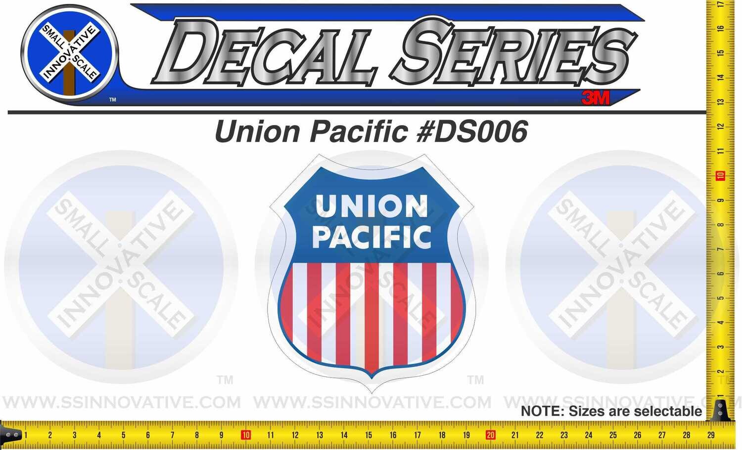 Union Pacific &quot;UP&quot; Diecut Sticker/Decal