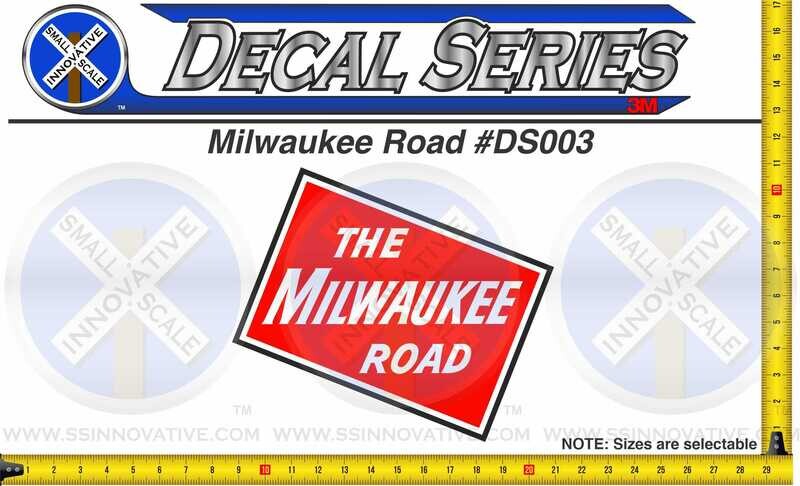 Milwaukee Road &quot;MILW&quot; Diecut Sticker/Decal