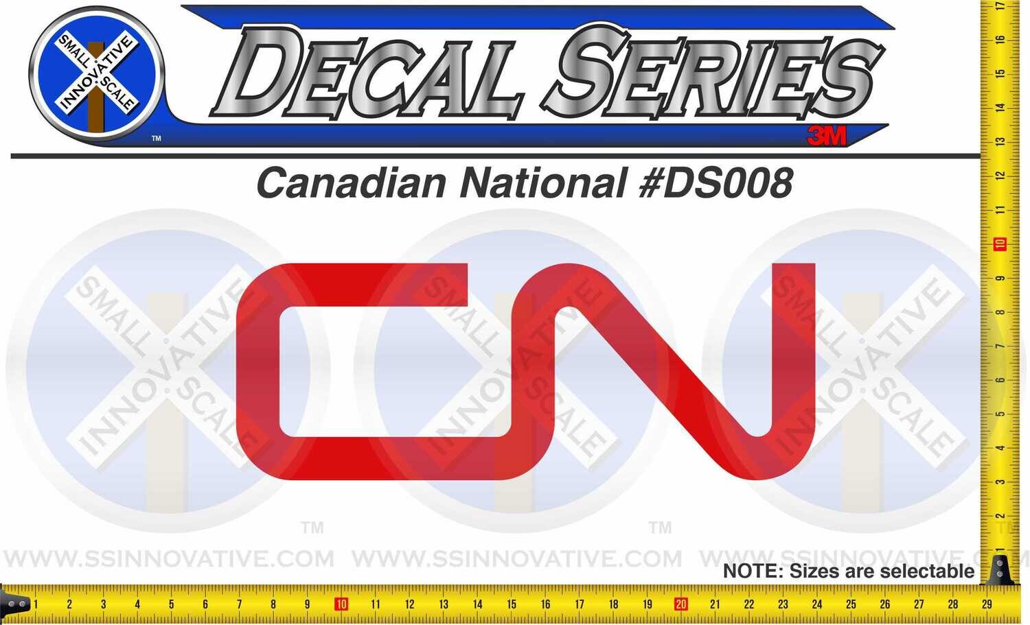 Canadian National &quot;CN&quot; Die Cut Sticker/Decal