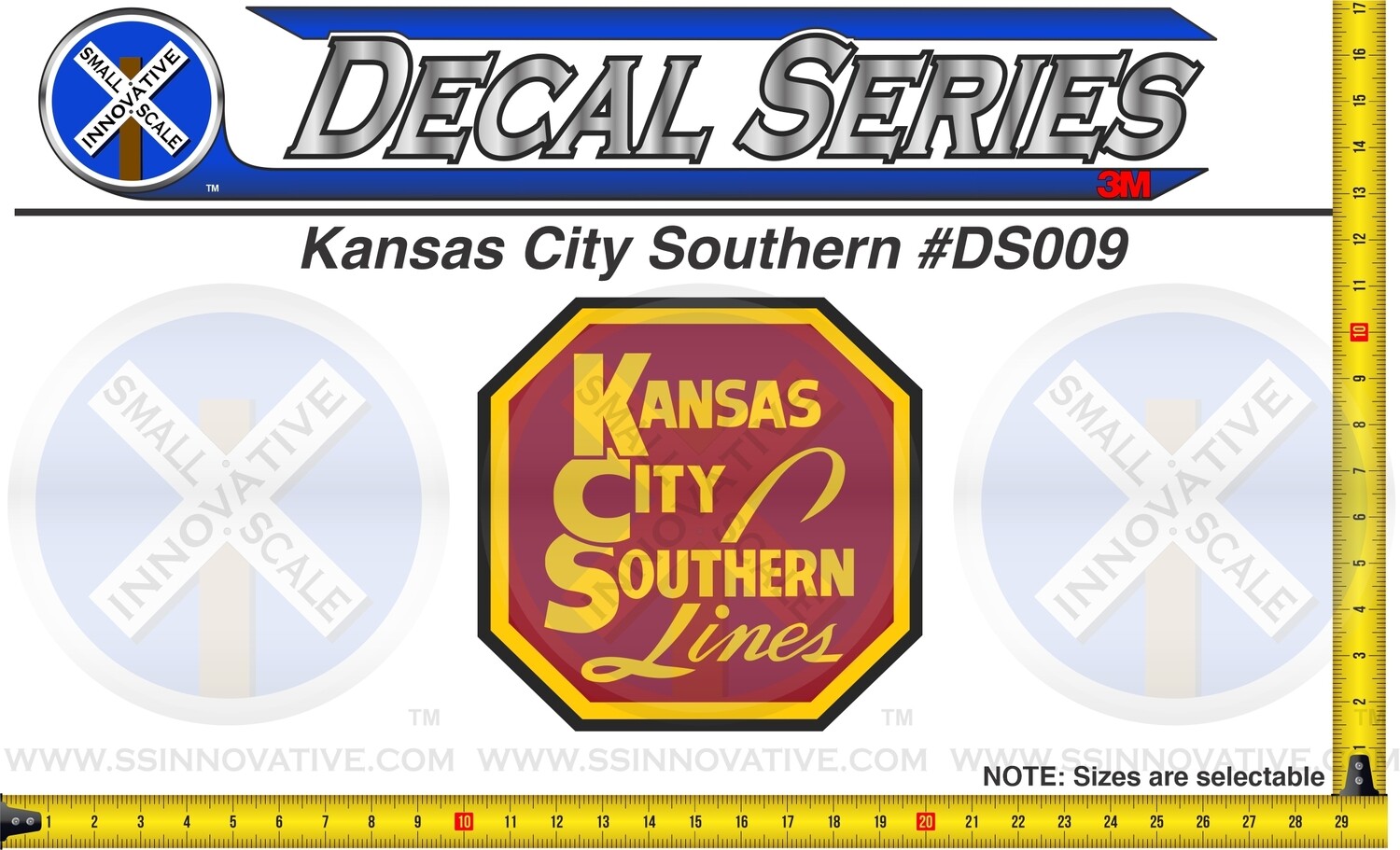 Kansas City Southern &quot;KCS&quot; Die Cut Sticker/Decal