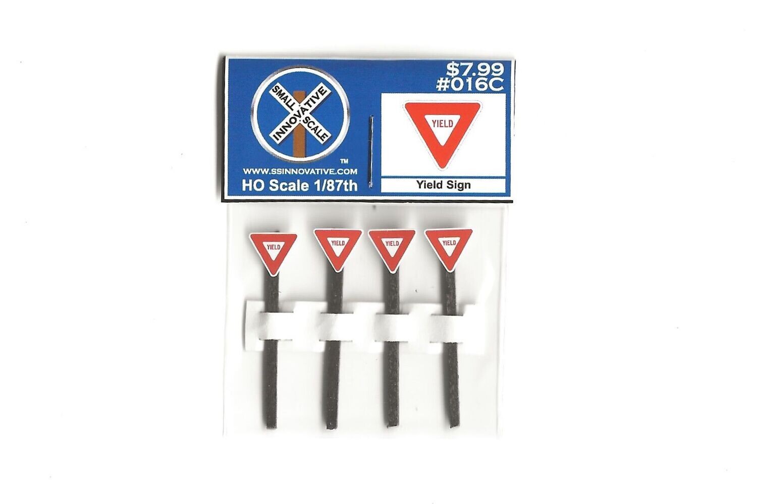 Yield Sign (4 Pack), Please Select Type Of Pole: #016C - Stained Wood Poles