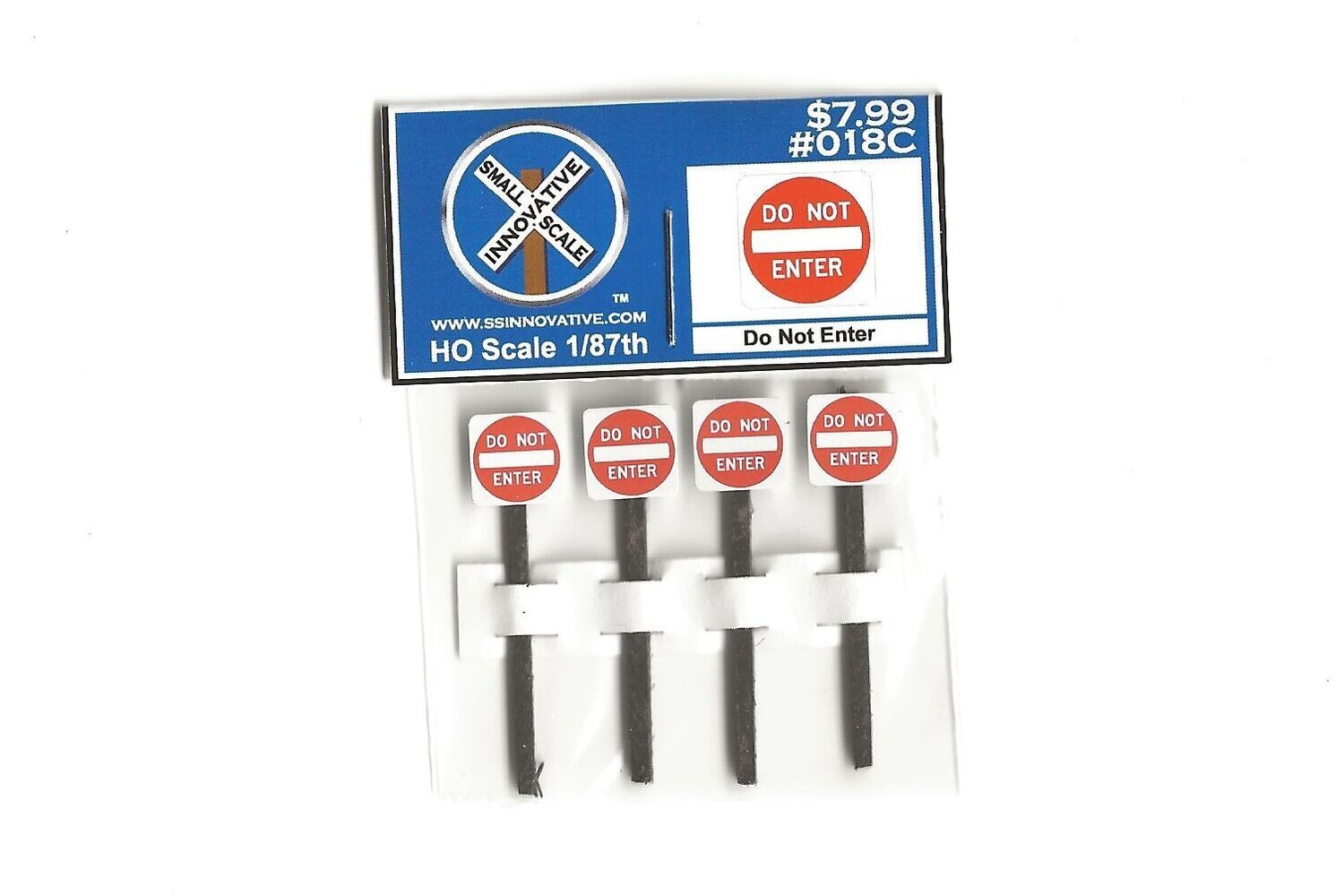 Do Not Enter (4 Pack), Please Select Type Of Pole: #018C - Stained Wood Poles