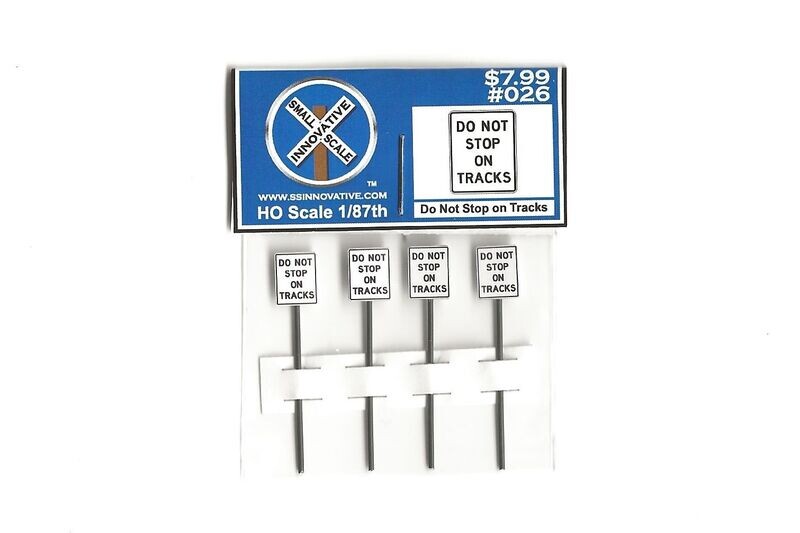 Do Not Stop On Tracks (4 Pack)