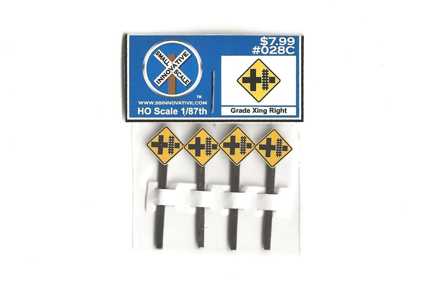 Grade Xing Right (4 Pack), Please Select Type Of Pole: #028C - Stained Wood Poles