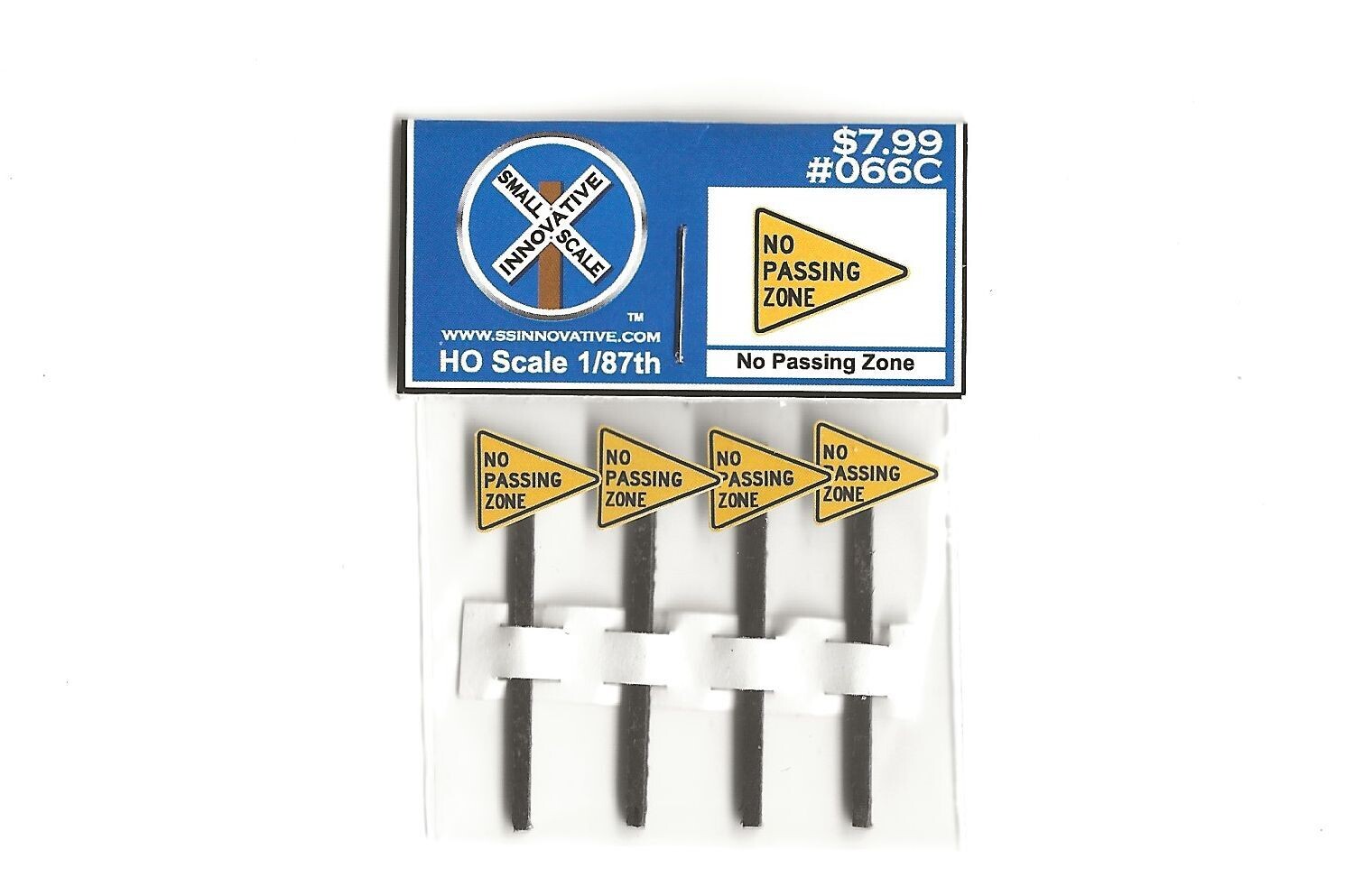 No Passing Zone (4 Pack), Please Select Type Of Pole: #066C - Stained Wood Poles