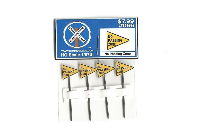 No Passing Zone (4 Pack)