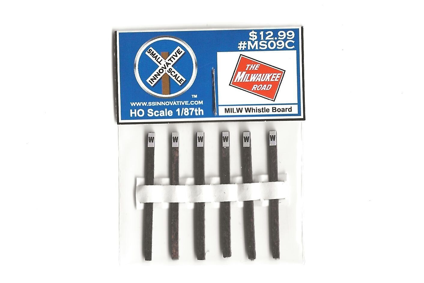 Milwaukee Road Whistle Board (6 Pack)