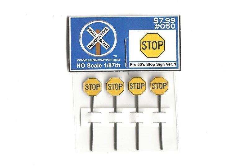 Pre 1960&#39;s Stop Sign Version 1 (4 Pack)