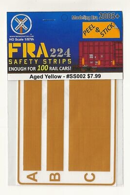 FRA 224 Safety Stripe - Aged Yellow