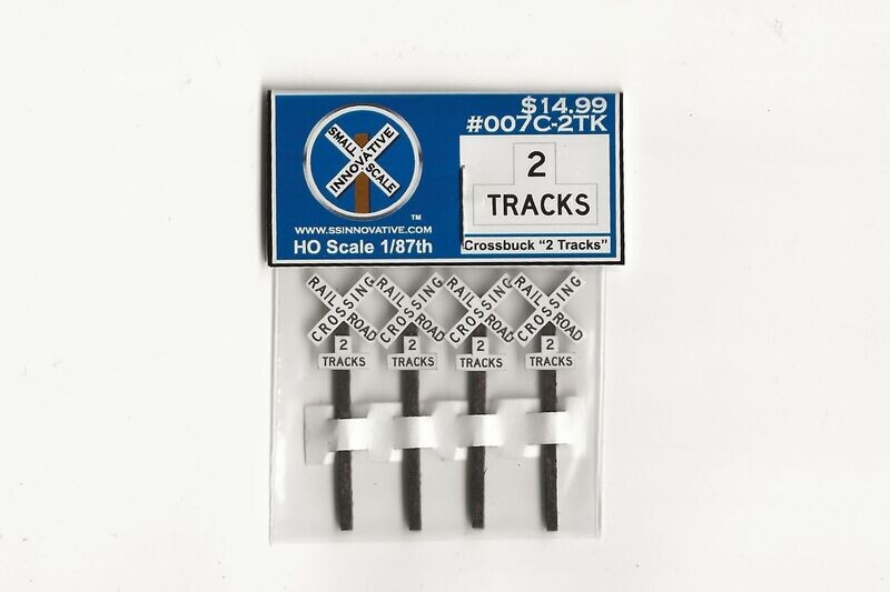 Crossbuck &quot;2 Tracks&quot; (4 Pack)