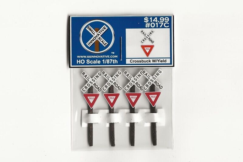 Crossbuck W/Yield (4 Pack)