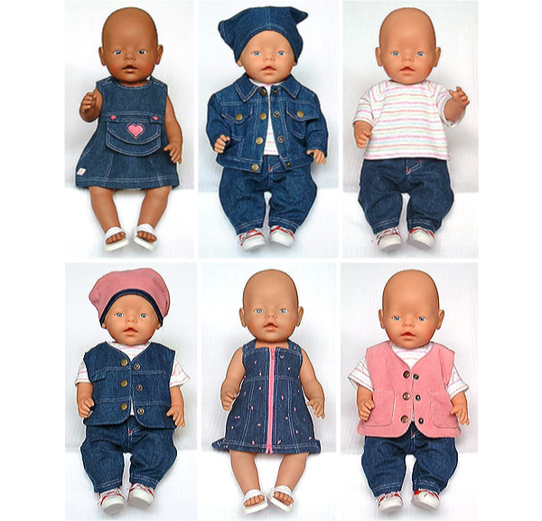 Jeans Poppenkleertjes Patroon Voor Baby Born Poppen