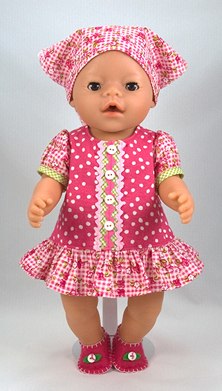 Free Baby Doll Dress, Shoes and Bandana Pattern