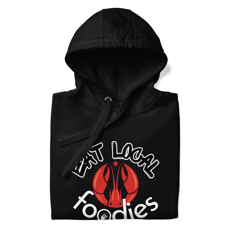 Eat Local Foodies - Lobster - Front - Cotton Heritage M2580 I Unisex Premium Pullover Hoodie copy