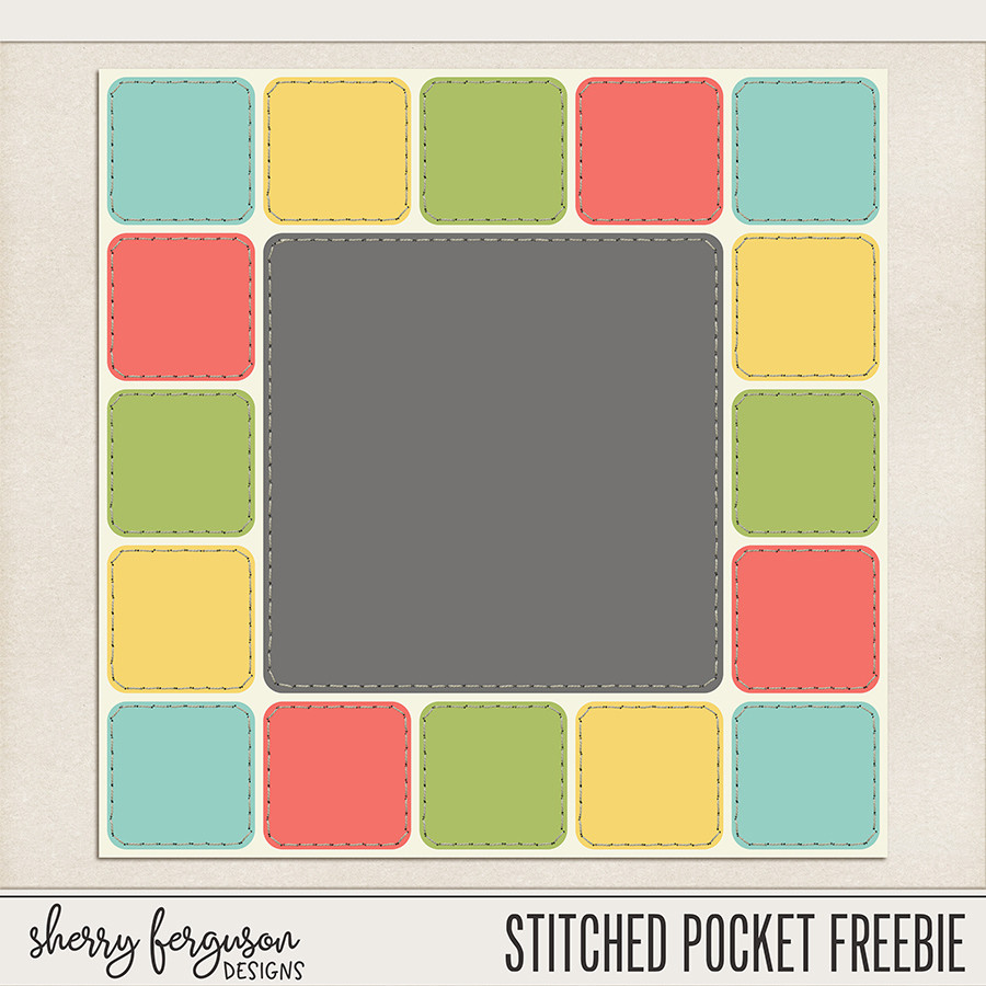Stitched Pocket Freebie