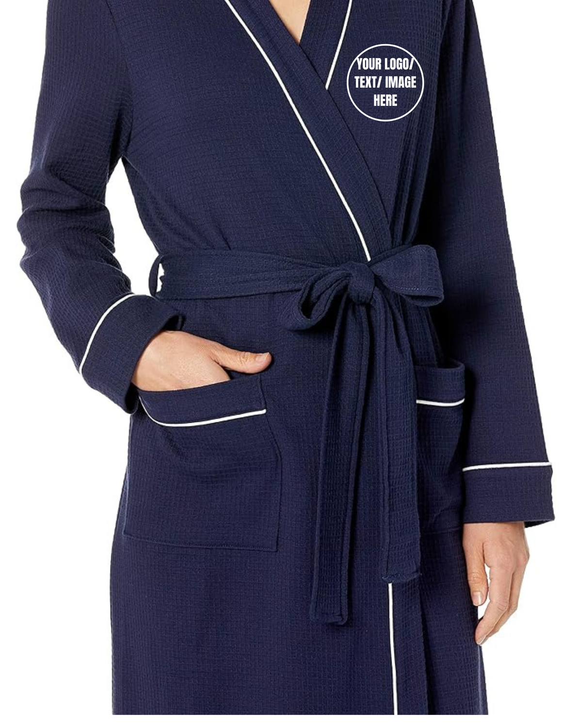 Custom Women Robes Logos, Designs, Photos, Texts for Occasions, Business, Groups Events Personalized Robes