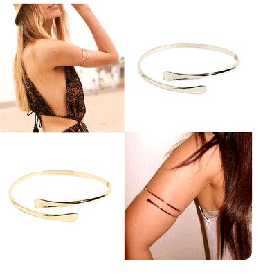 Wizard Bangle Arm Cuff Gold