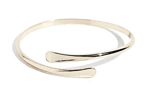 Wizard Bangle Arm Cuff Silver
