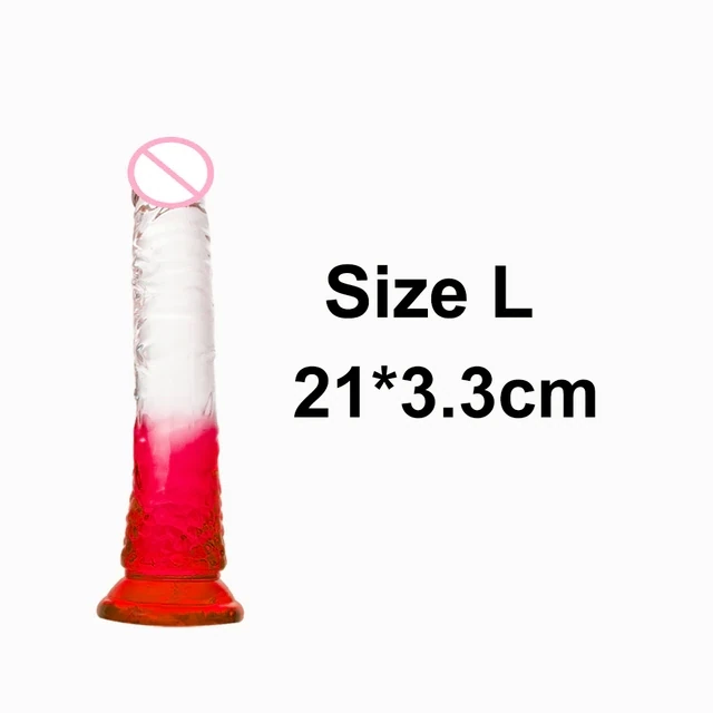 Fire Red Gel Dildo 