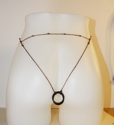Vee Tuck Premium Package: Twin Cock Rings with Pillow Wrap, G-String with Premium Sterling Silver and Zircon