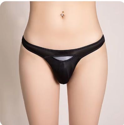 Transparent Thongs Cock Hole