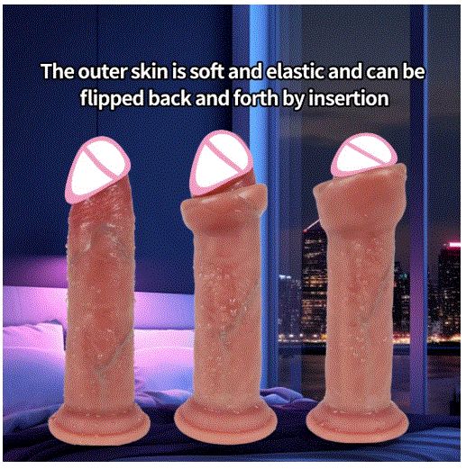 Foreskin Slides Like
A Real Uncut Cock