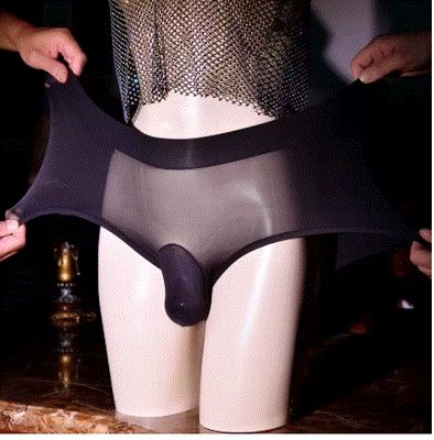 Glossy Ball Pouch Briefs