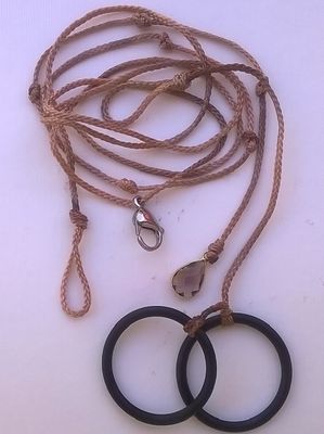 G-String, Tether, Twin Cock Rings and Crystal Jewel
