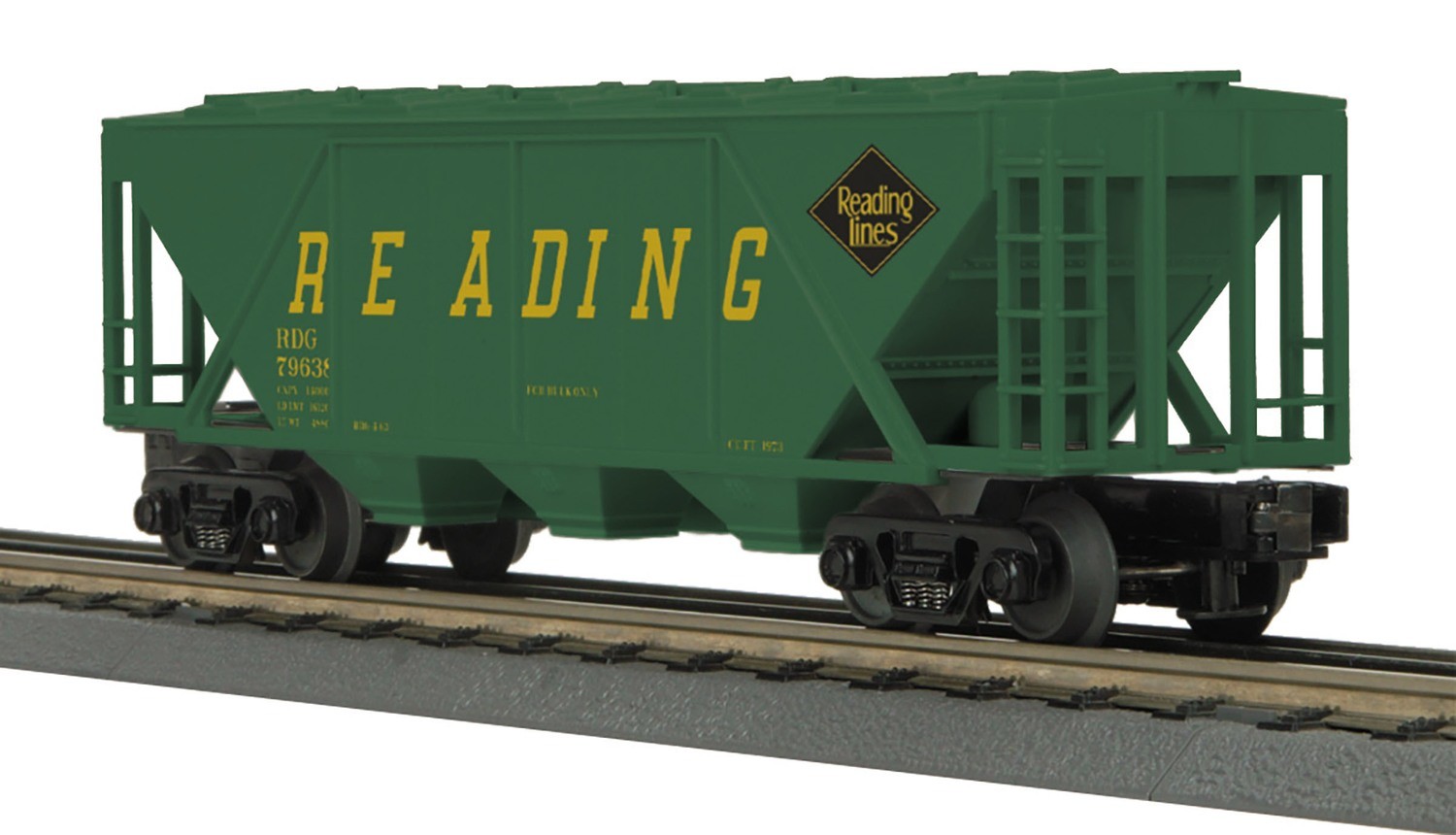MTH 3075590 Reading H30A 3Bay Covered Hopper Car Web