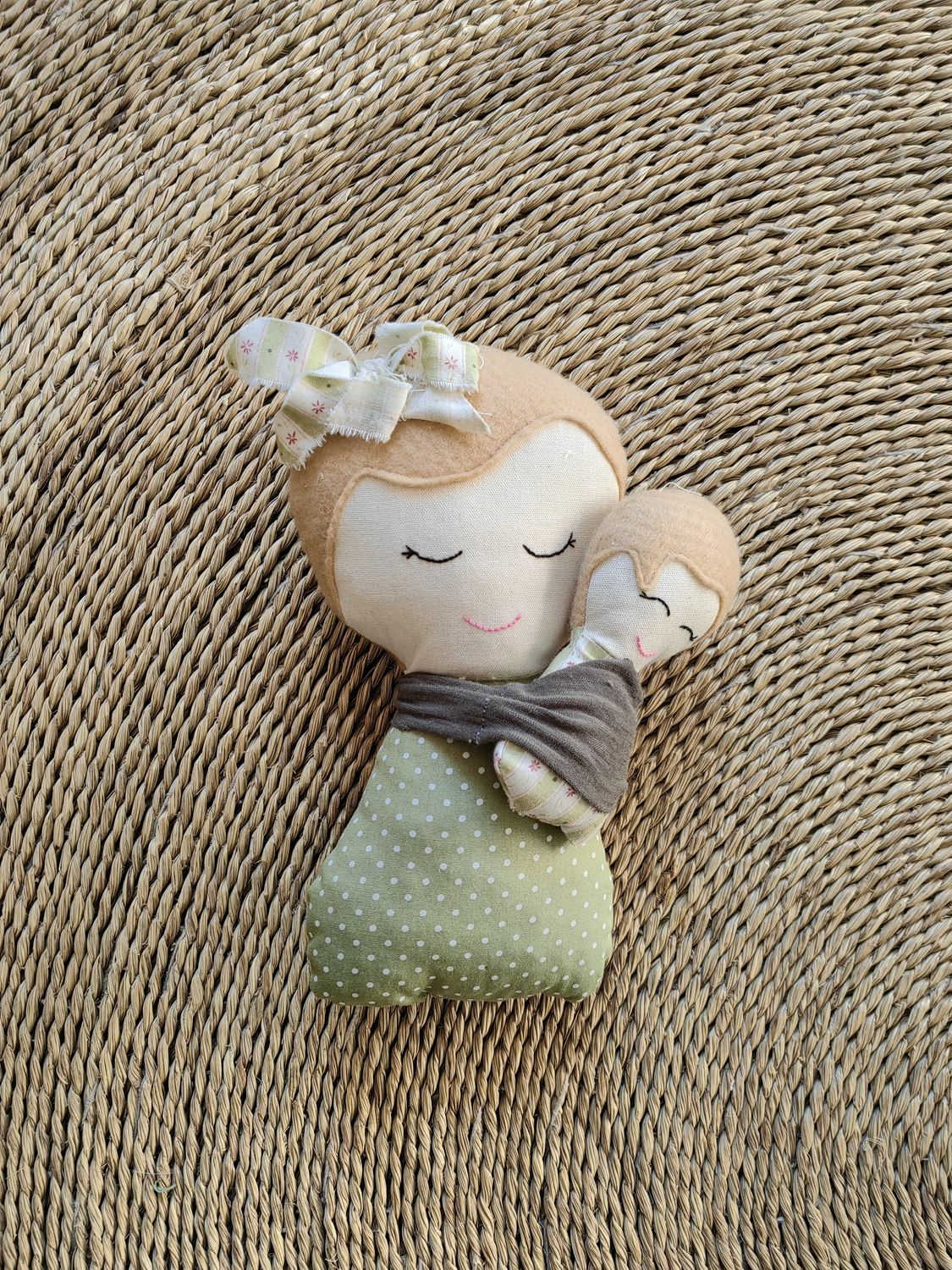 Embroidered Doll Green