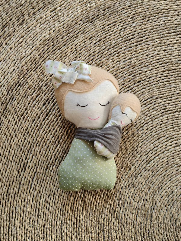 Embroidered Doll Green