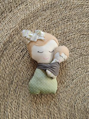 Embroidered Doll Green