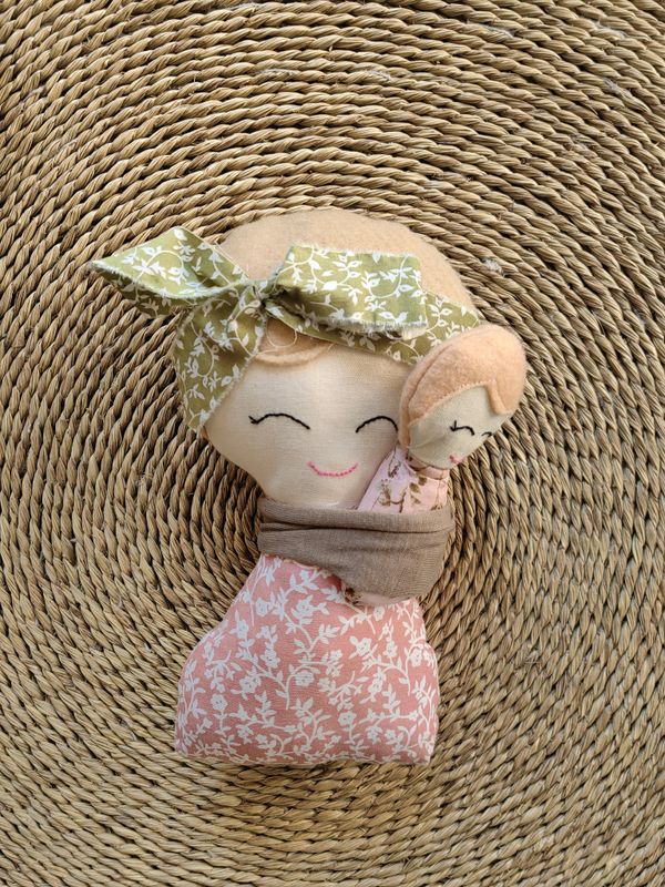 Embroidered Doll Pink