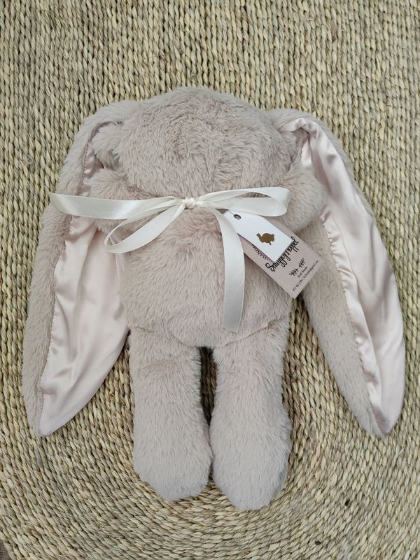 Snuggly Hoppel (Light with light pink satin ears) L